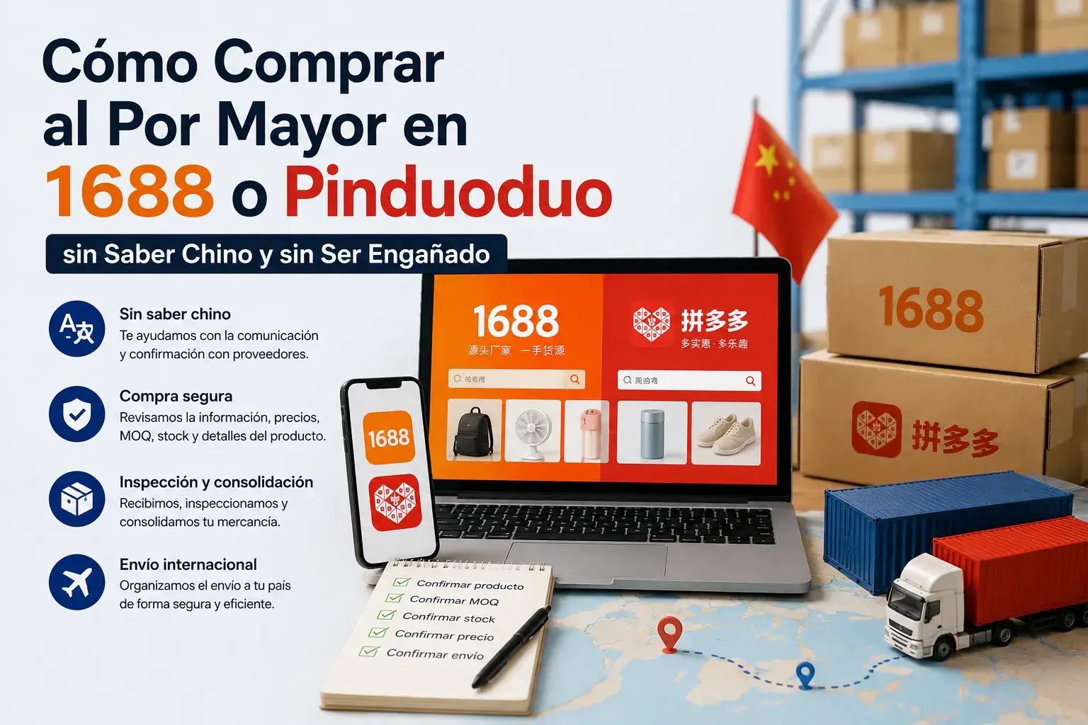 Cómo Comprar al Por Mayor en 1688 o Pinduoduo sin Saber Chino y sin Ser Engañado