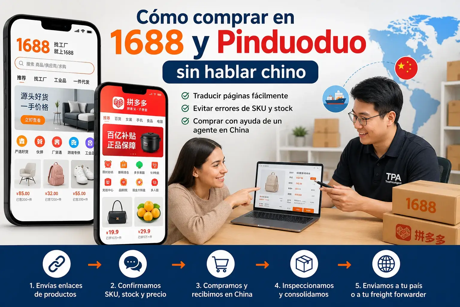 Cómo comprar en 1688 y Pinduoduo sin hablar chino